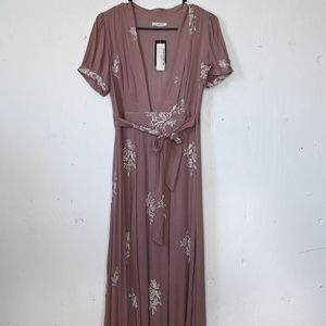 Mauve Blush Maxi Dress NWT